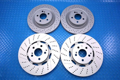 Mercedes Benz C63 Amg front rear brake disc rotors TopEuro #13009