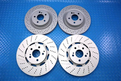 Mercedes Benz C63 Amg front rear brake disc rotors TopEuro #13009