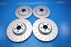 Mercedes S class S550 S550e S560 S450 front rear brake disc rotors TopEuro #12485