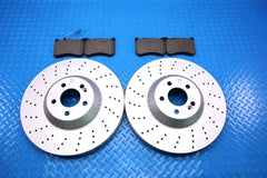 Mercedes S class S550 front brake pads & rotors TopEuro #12478
