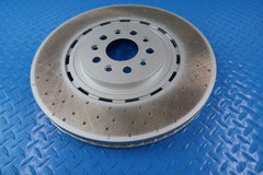 Maserati Ghibli Trofeo 3.8 front brake rotors dimpled TopEuro #12211