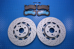 Mercedes E63 AMG S Glc63 Gt53 Gt63 front brake pads & rotors Low Dust TopEuro #13019