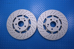 Mercedes E63 AMG S rear brake disc rotors x2 pcs TopEuro #12525
