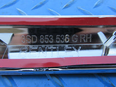 Bentley Continental GT GTC right quarter panel chrome trim NEW #2170