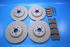 Mercedes S class S550 S560 front rear brake pads & co-cast rotors #13028
