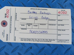 Bentley Bentayga rear trunk wings badge #4092