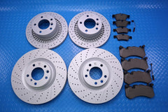 Mercedes G63 G65 Amg front & rear brake pads and rotors TopEuro #12787