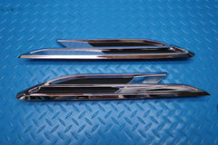 Bentley Bentayga chrome left right fender air vent grill 2pcs #12362