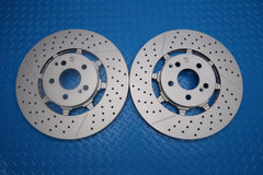 Mercedes E63 AMG S rear brake disc rotors x2 pcs TopEuro #12924