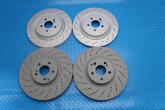 Mercedes Benz C63 Amg front & rear brake disc rotors TopEuro #12941