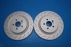 Mercedes Benz C63 Sl63 Sl65 Gt63 Gt Amg rear brake disc rotors 2pcs TopEuro #12946