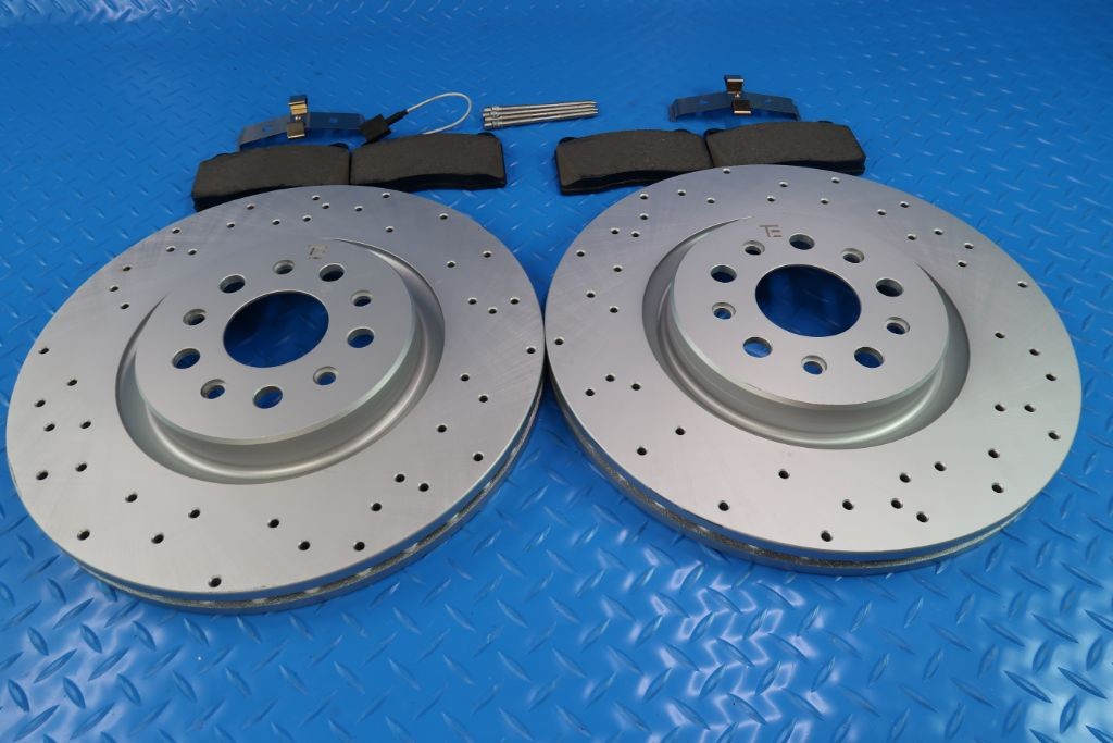 Maserati Ghibli Base front brake pads & drilled upgraded rotors #11173