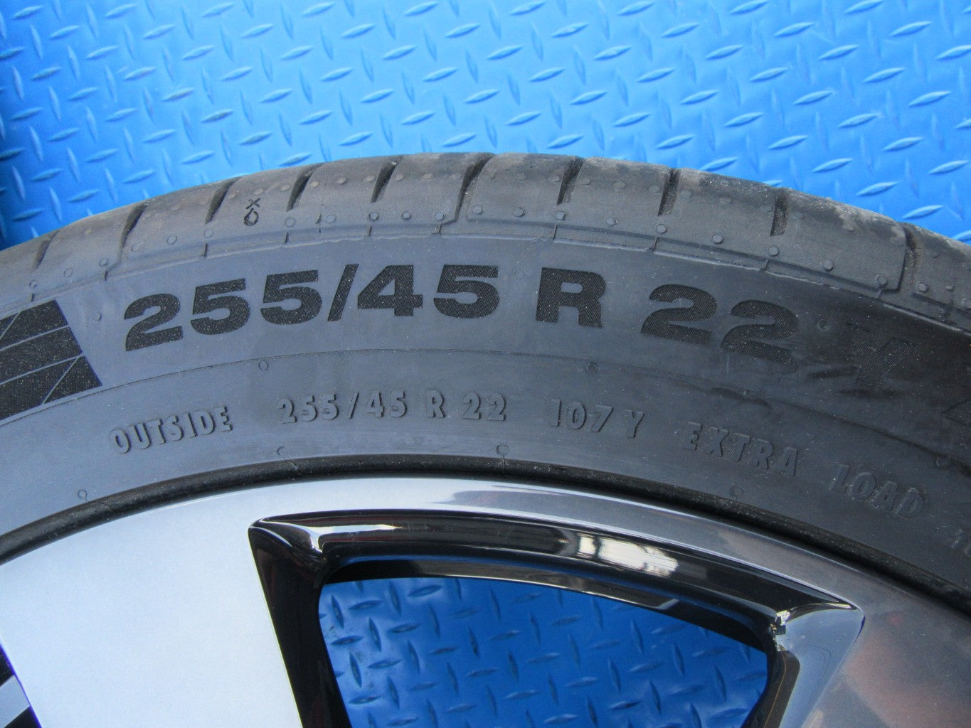 22" Rolls Royce Cullinan rims wheels tires black polished #2567