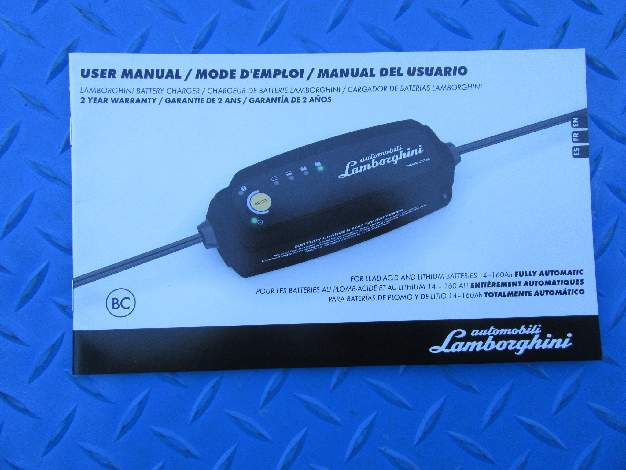 Lamborghini battery charger maintainer OEM NEW #2497