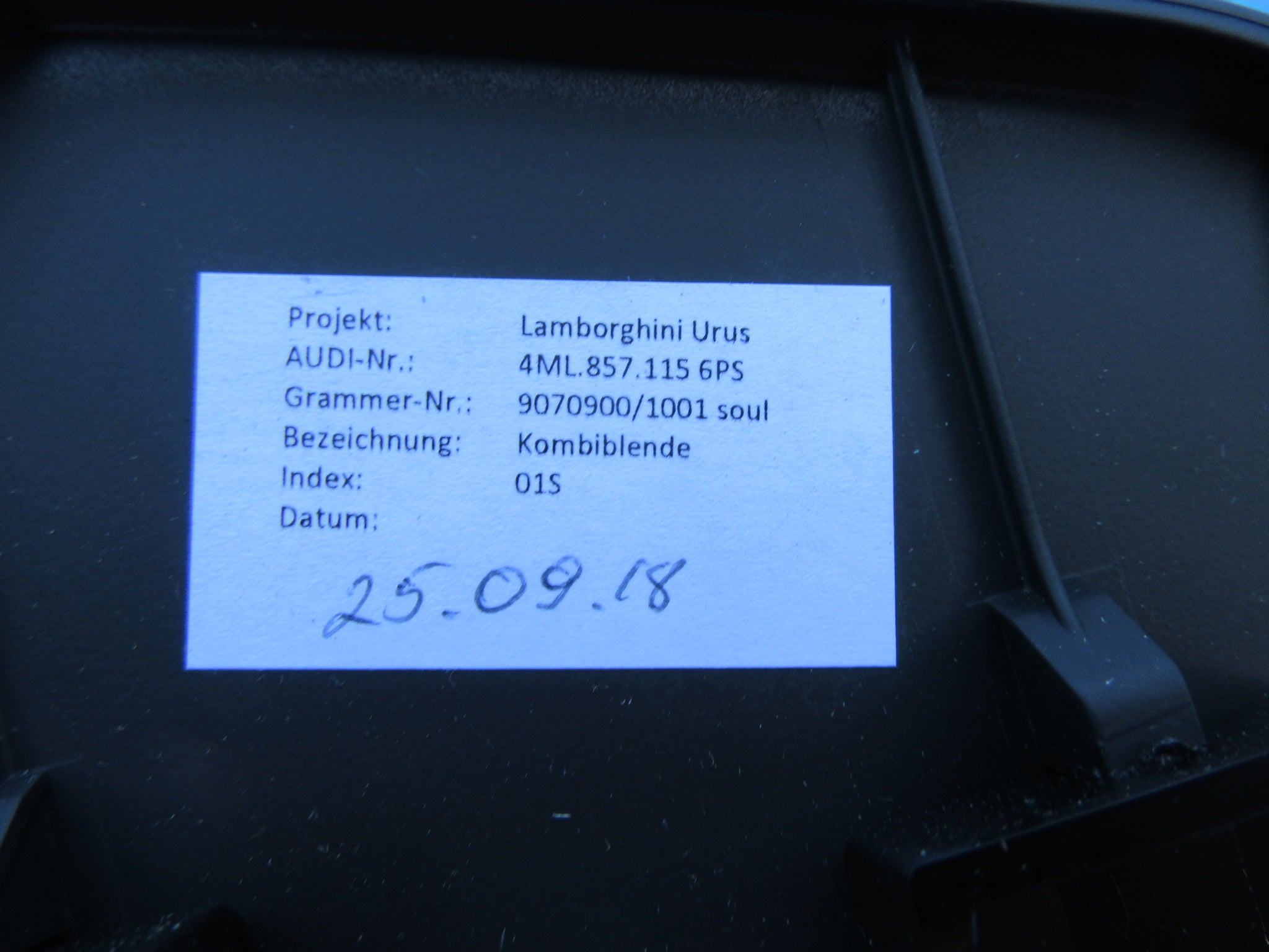Lamborghini Urus speedometer instrument cluster trim #2508