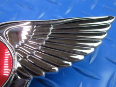 Bentley Continental GT GTC rear trunk red B emblem wings badge #2480