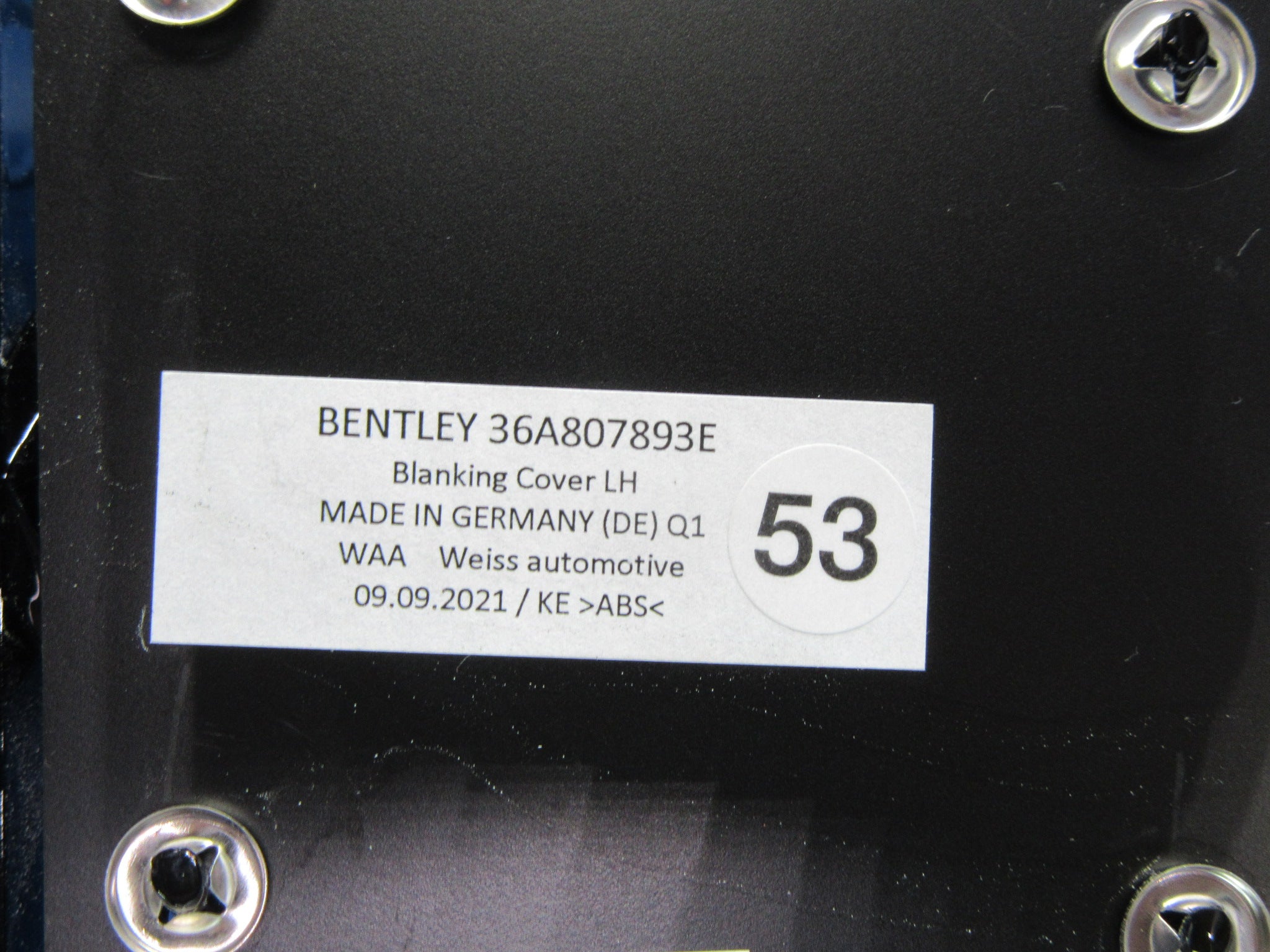 Bentley Bentayga left front bumper grille black #2477