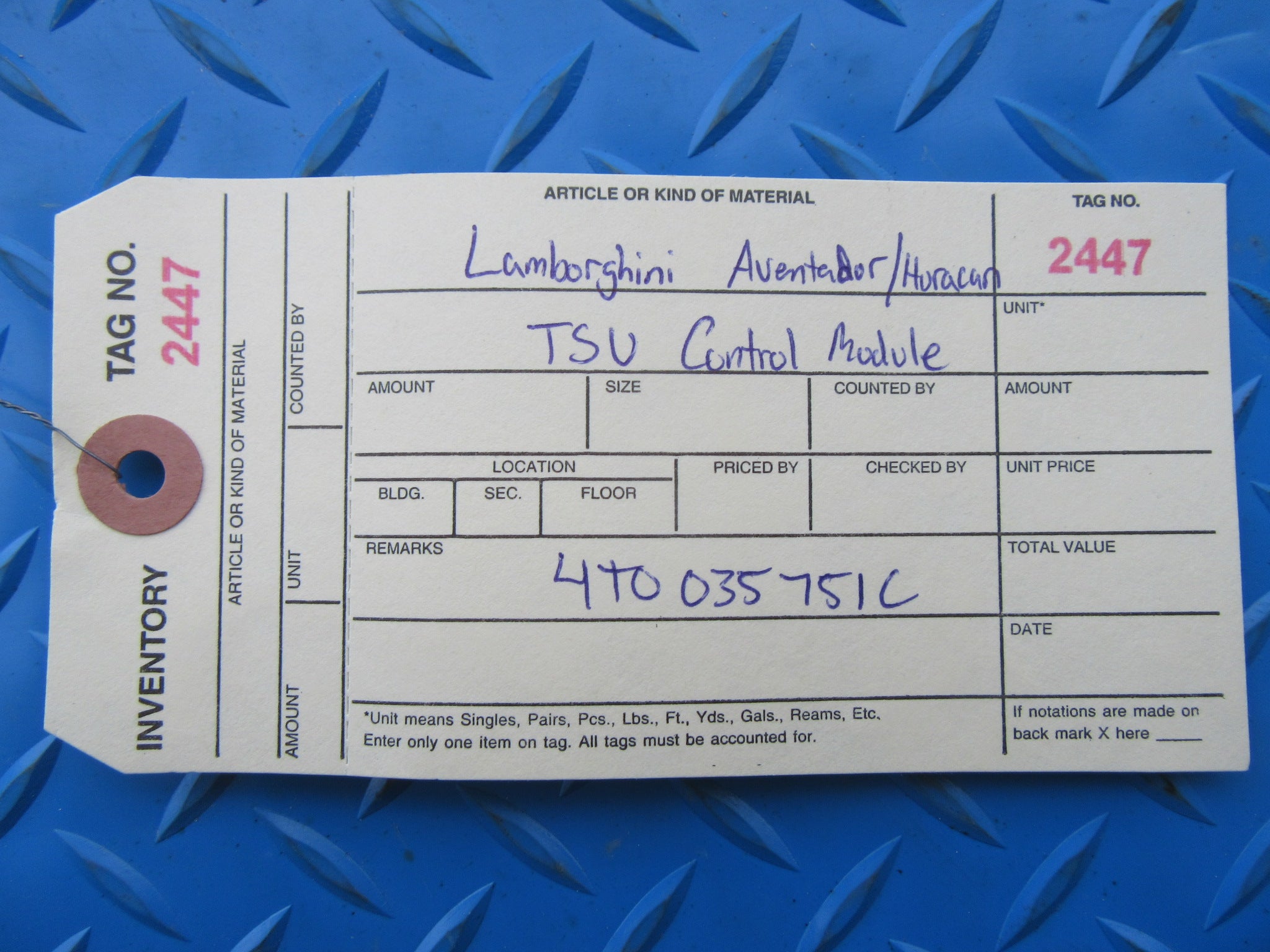 Lamborghini Aventador Huracan TSU control module #2447