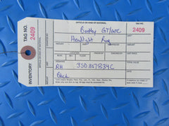 Bentley Continental GT GTC right inner headlight ring black #2409