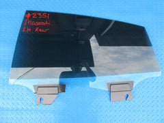 Maserati Quattroporte left rear door window glass #2351