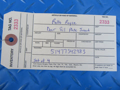 Rolls Royce Wraith Dawn front door sill plate rubber edge protector inserts 4pcs #2333