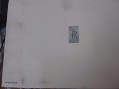 Rolls Royce Phantom Owners Manual