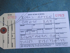 Rolls Royce Ghost Rr4 right rear door chrome trim molding