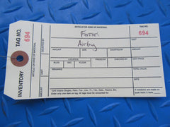 Ferrari 458 Italia Spider 488 GTB F12 TDF left driver airbag #0694