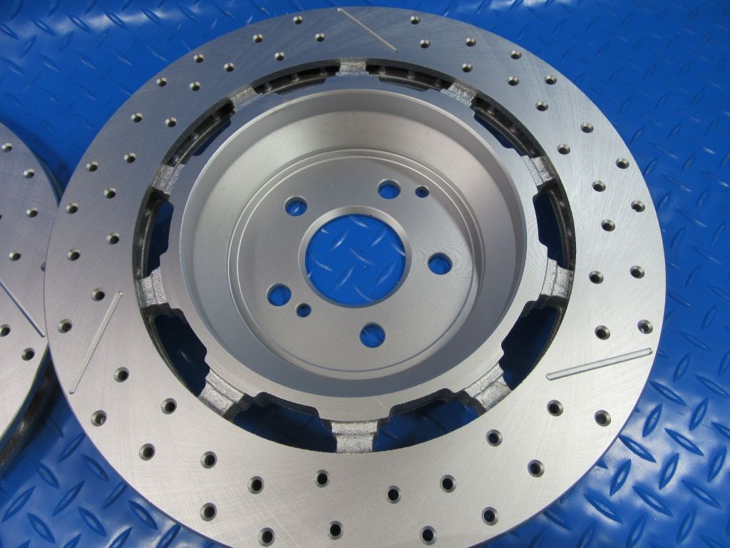 Mercedes W222 S63 S65 Amg front and rear brake disc rotors TopEuro #7575