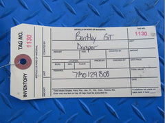 Bentley Continental GT damper canister vacuum tank #1130