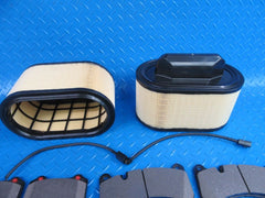 Maserati Ghibli S Sq4 Quattroporte front rear brake pads & oil air filters #7346