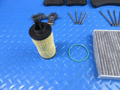 Maserati Ghibli S Sq4 Quattroporte front rear brake pads & oil air filters #7346