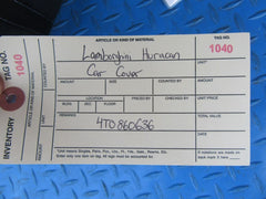 Lamborghini Huracan indoor car cover #1040