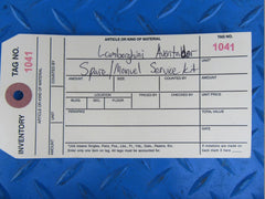 Lamborghini Aventador LP700 Roadster air compressor manual books tools service kit #1041