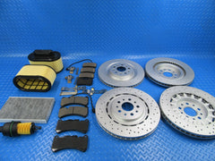 Maserati Quattroporte front rear brake pads rotors + filers #8547 17-20