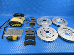 Maserati Ghibli Quattroporte front rear brake pads rotors filters wiper blades #8503 17-24