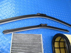 Maserati Ghibli Quattroporte front rear brake pads rotors filters wiper blades #8504 14-16