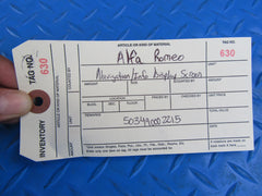 Alfa Romeo Giulia center information navigation display screen #0630