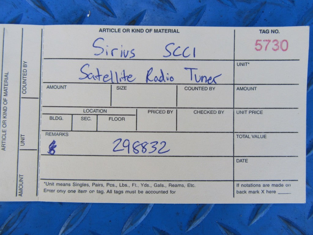 Maserati SiriusXM satellite radio tuner SCC1 SC-C1 #5730
