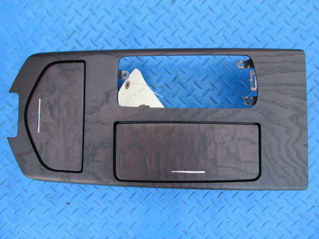 Maserati Ghibli center console dark brown ash aged wood trim #5405
