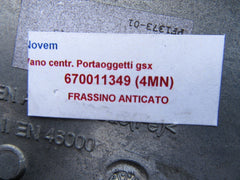 Maserati Ghibli center console dark brown ash aged wood trim #5405