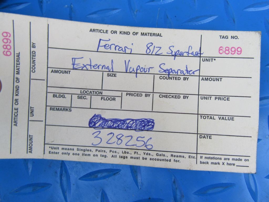 Ferrari 812 Superfast external vapour separator #6899