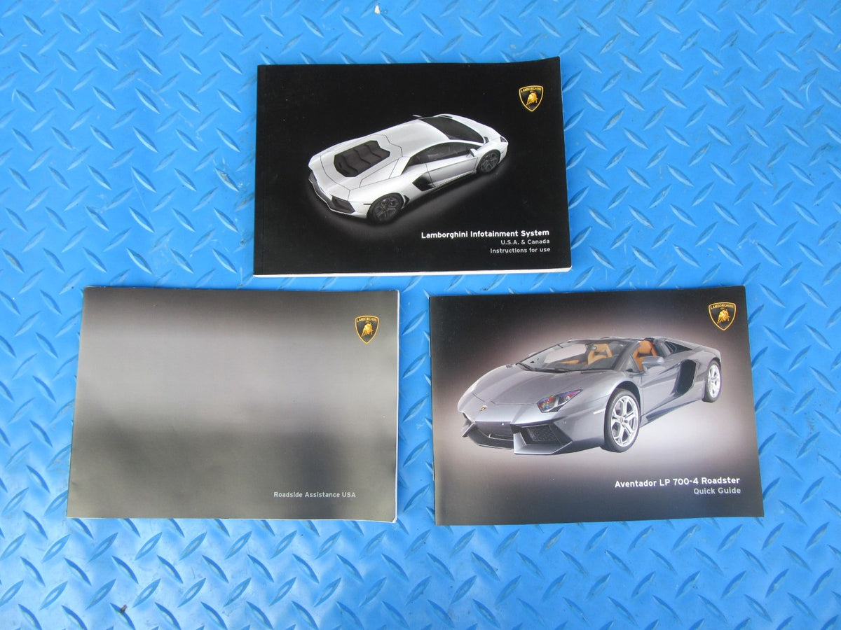 Lamborghini Aventador Lp700 Roadster guide books #0594