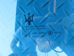 Maserati Levante rear left door window glass #7986