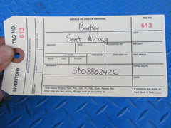 Bentley Continental Flying Spur right front seat airbag #0613