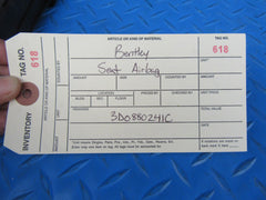 Bentley Continental Flying Spur left front seat airbag #0618