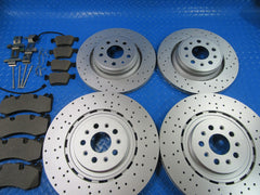 Maserati Levante S front rear brake pads and rotors drilled TopEuro #7355 Wholesale