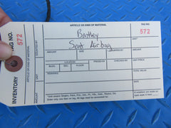 Bentley Continental Flying Spur right rear seat side airbag #0572