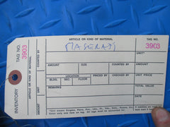 Maserati Quattroporte rear bumper underbelly shield #3903