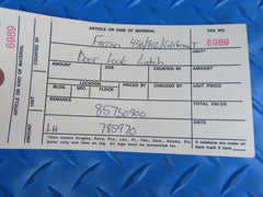 Ferrari 458 Speciale 812 Superfast California left door lock latch #6989